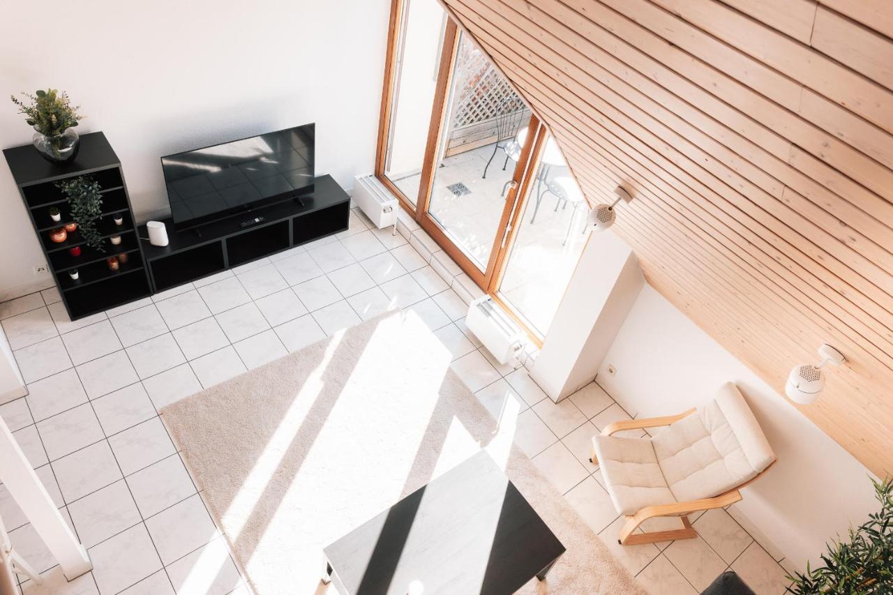 Maisonette-Wohnung Airport/Messe Stuttgart - Balkon - Parkplatz - Netflix Leura Extérieur photo